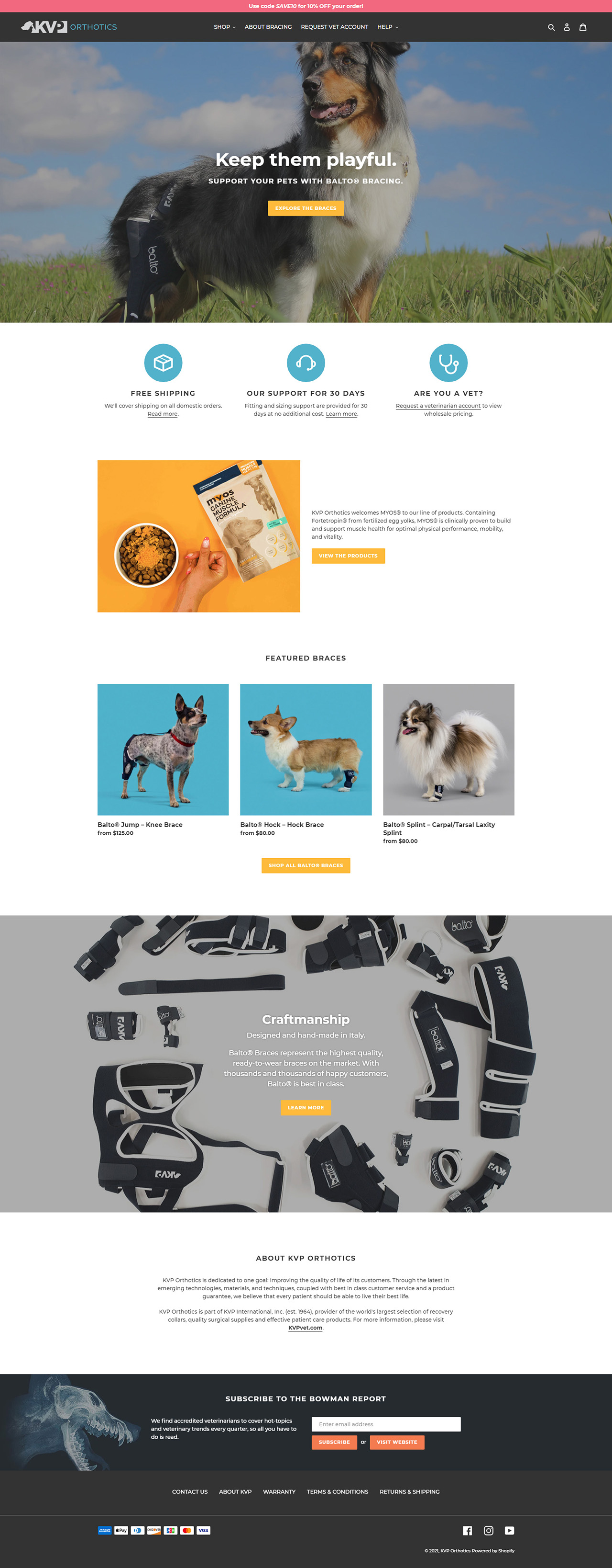 The entire length of the home page shown in one screenshot.